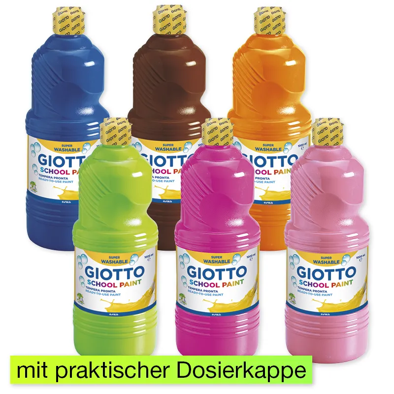 GIOTTO Kita- und Schulmalfarbe, 6 x 1 L