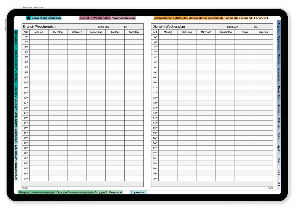 TimeTEX Digitaler KiTa-System-Planer DigiPlan 2025/2026