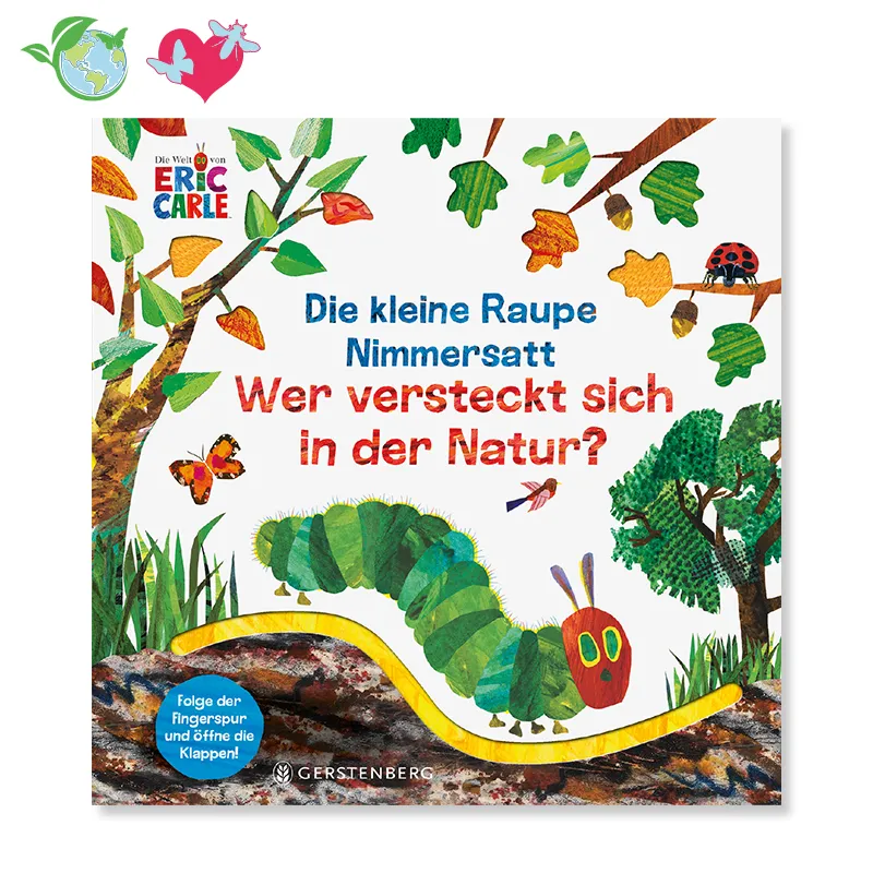 Buch "Die kleine Raupe Nimmersatt - Wer versteckt sich in der Natur?", 10 Seiten