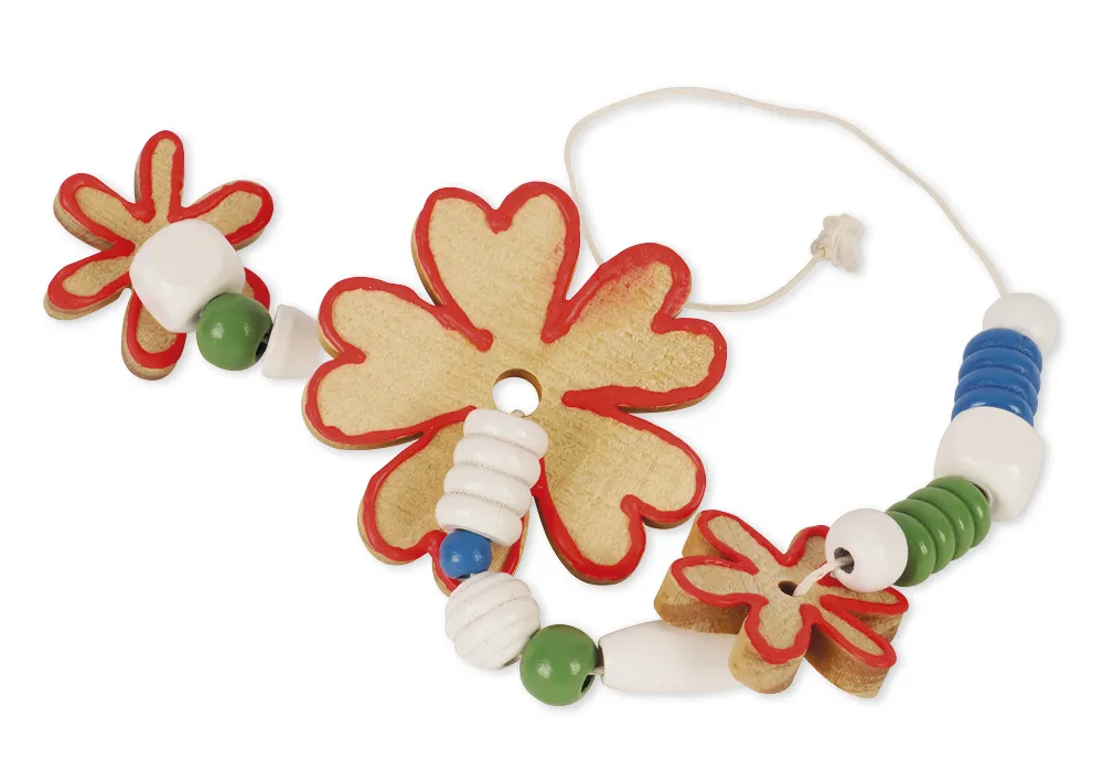 Blumen aus Holz, gross, 20 Stück