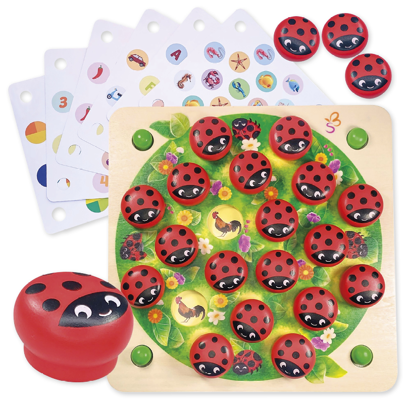 Hagemann Memo-Spiel "Memolino Marienkäfer", 30-tlg.