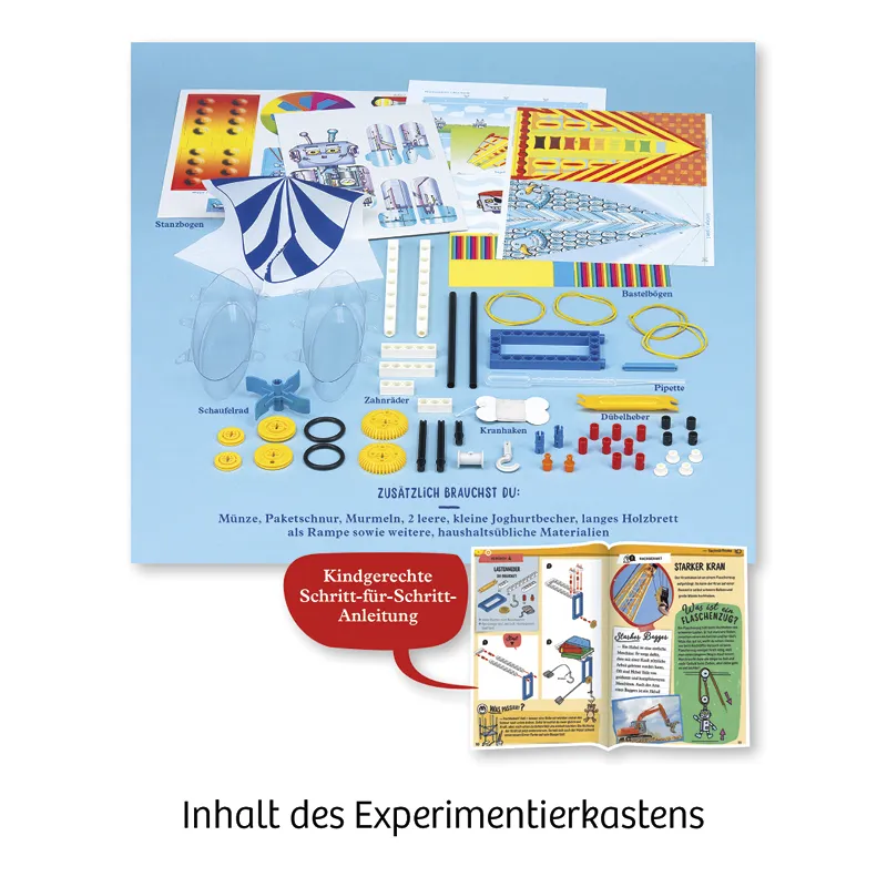 Experimentier-Kasten "Technik ganz einfach", 59-tlg.