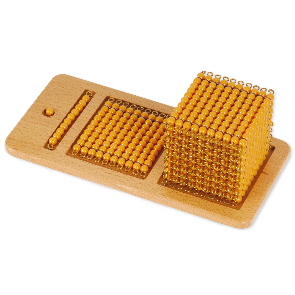 TimeTEX Set de introducere în materialul cu mărgele aurii "Montessori Premium"