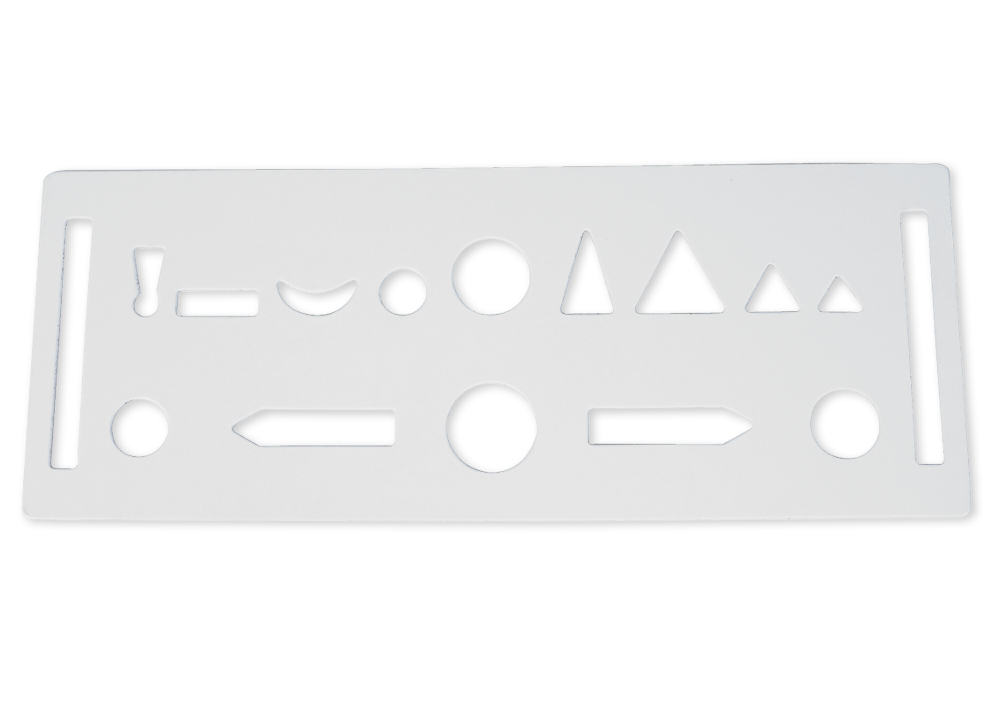 Wortarten-Schablone aus Pappe, ca. 180 mm, 1 Stück "Montessori Premium"