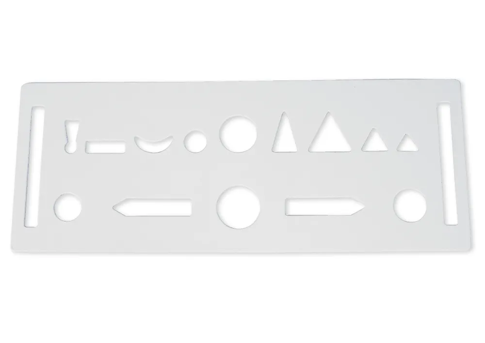 Delar av talstencil av kartong, ca 180 mm, 1 st "Montessori Premium"