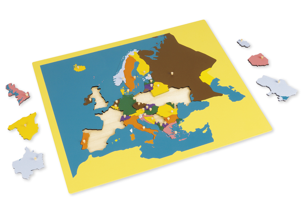 TimeTEX Puzzlekarte Europa "Montessori Premium" TimeTEX Puzzlekarte Europa "Montessori Premium"