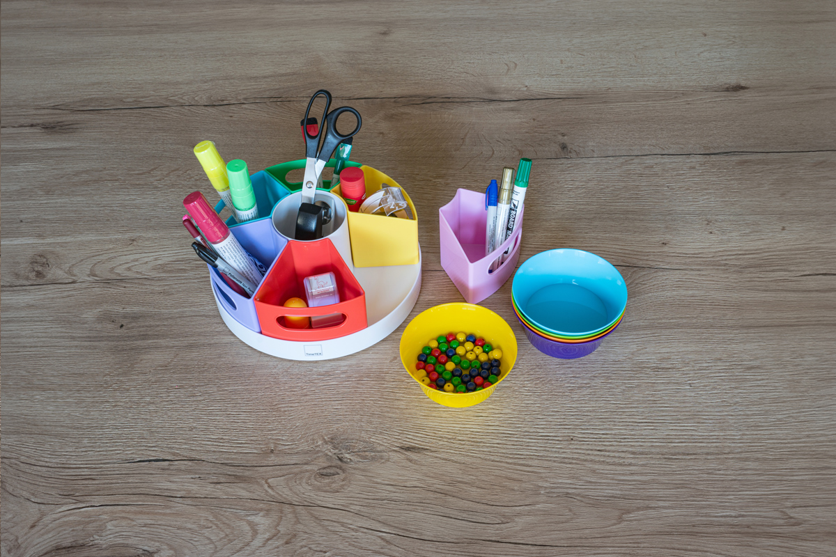 Materialschalen rund in verschiedenen Farben