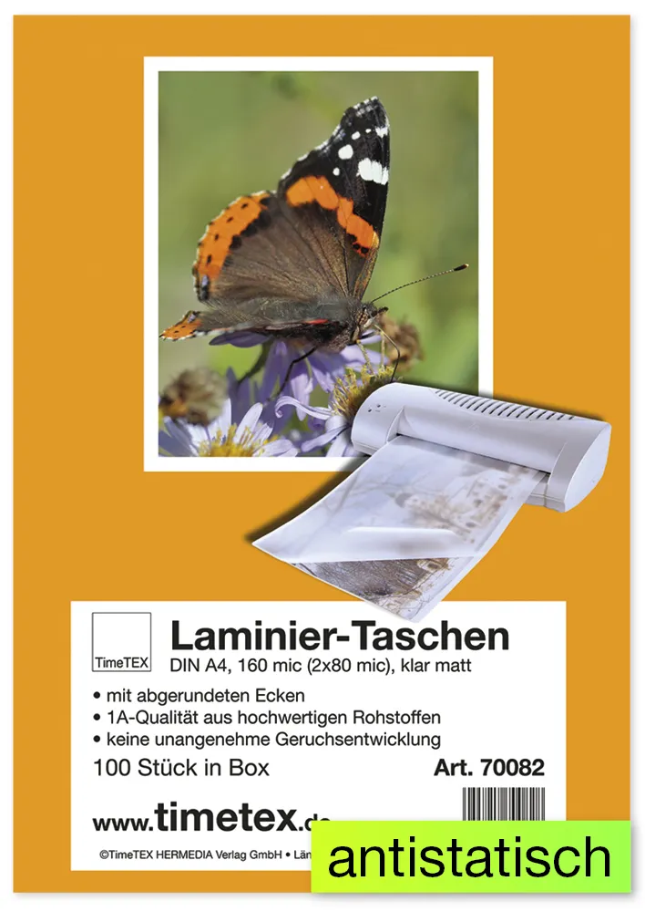 Lamineringsfickor A4 2x80 mic, 100 st