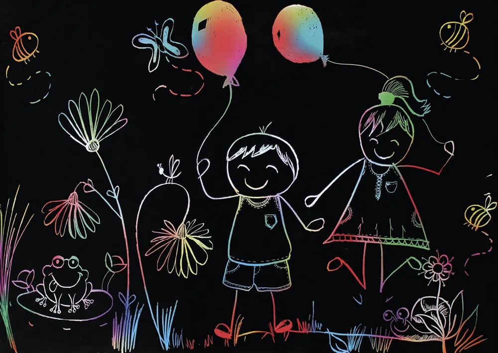 beleduc Kratzposter XL, 8 Stück