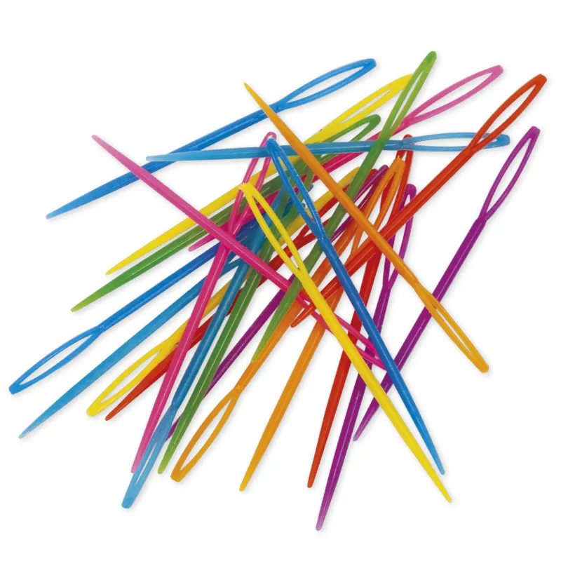 Sticknadeln aus Kunststoff, farbig, 32 Stück