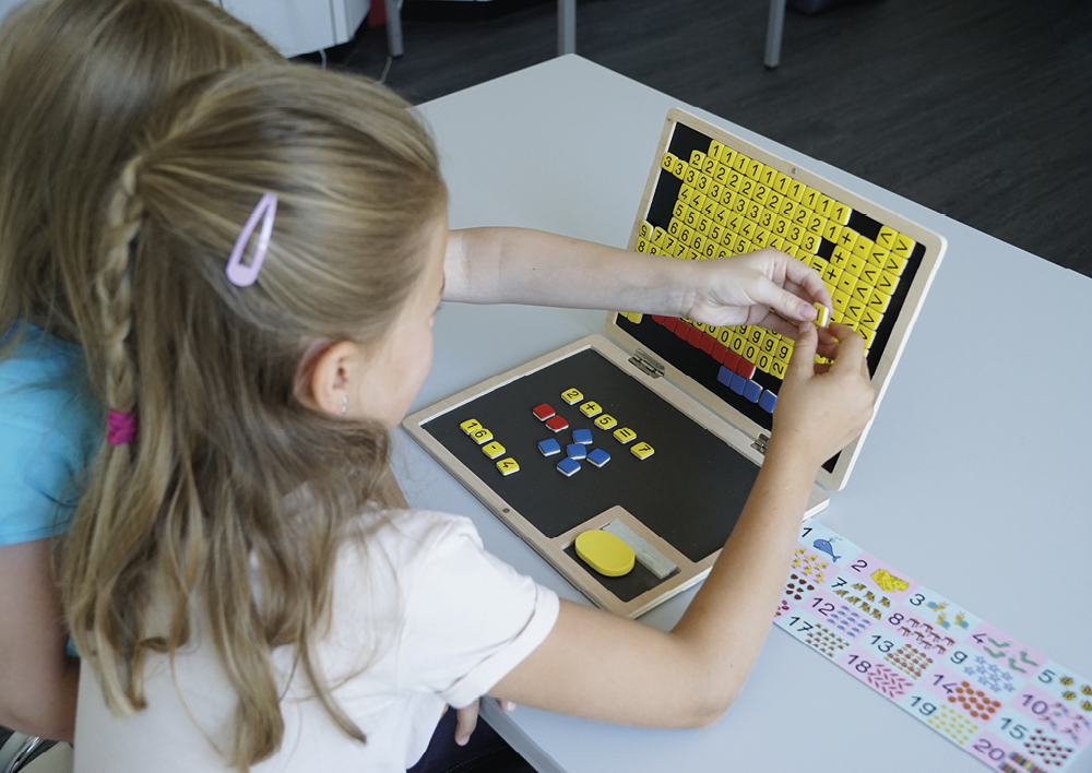 Komputer arytmetyczny składany TimeTEX, 189 szt., drewniany, magnetyczny