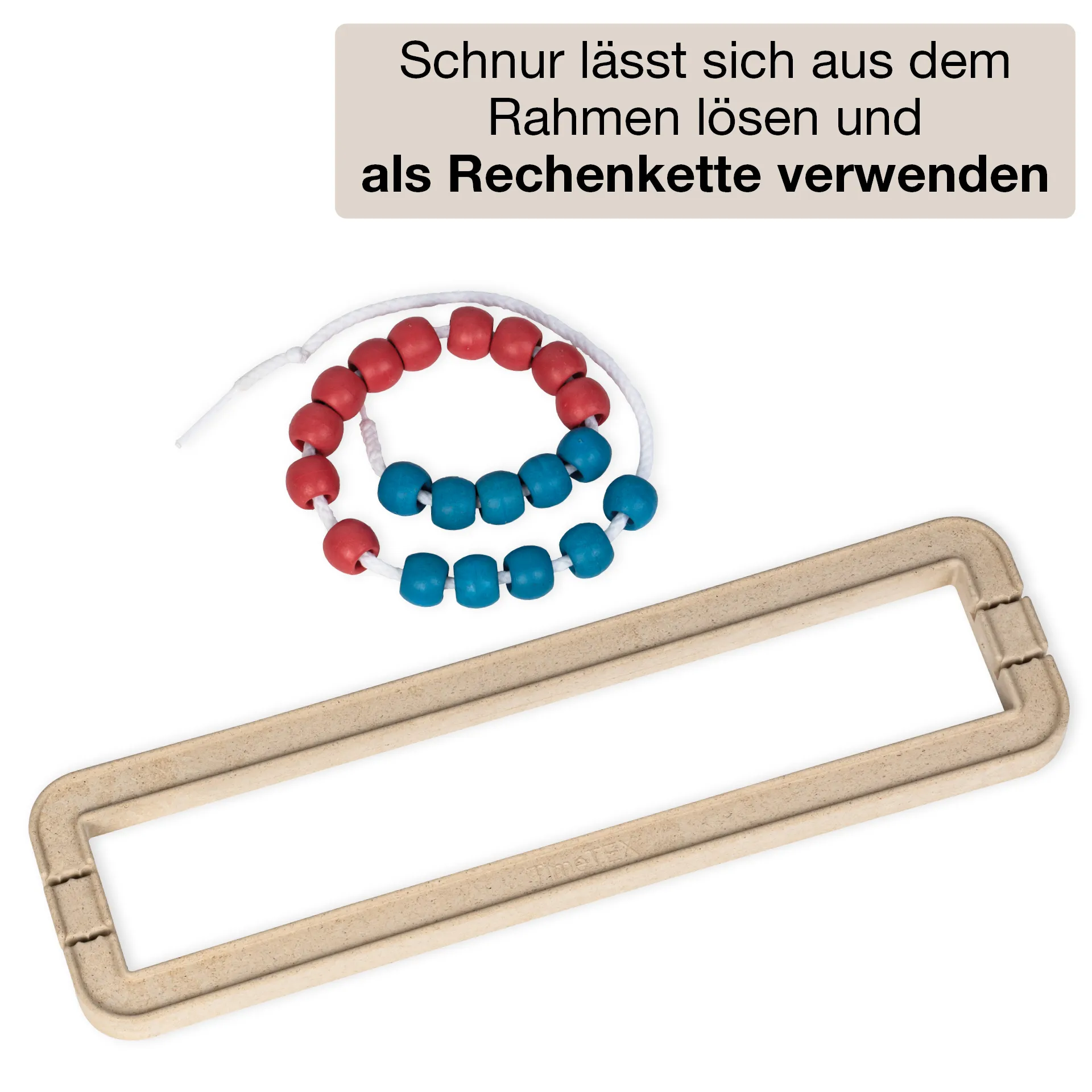 TimeTEX Taschen-Rechenrahmen Universal 4in1, 20-er Zahlenraum, rot/blau und rot/weiß