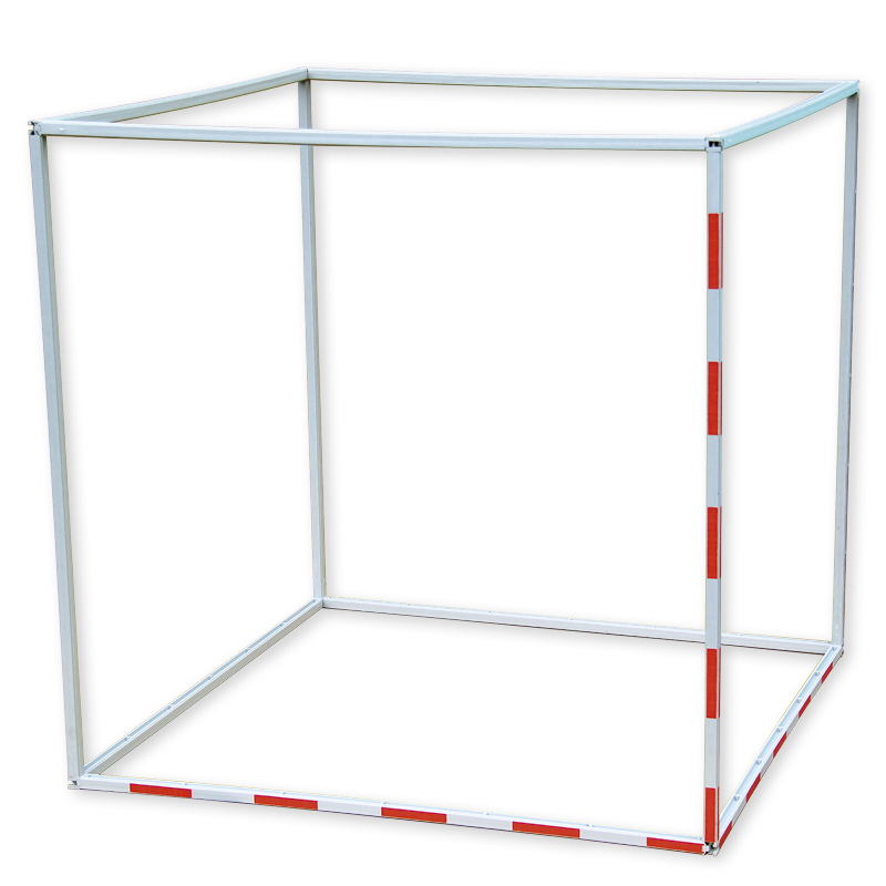 Kubikmeter modell i profilstavar, 100 cm sidolängd, 12 delar