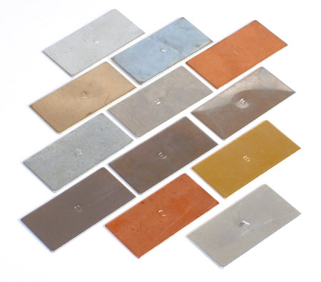 Set plăcuțe metalice, 12 piese