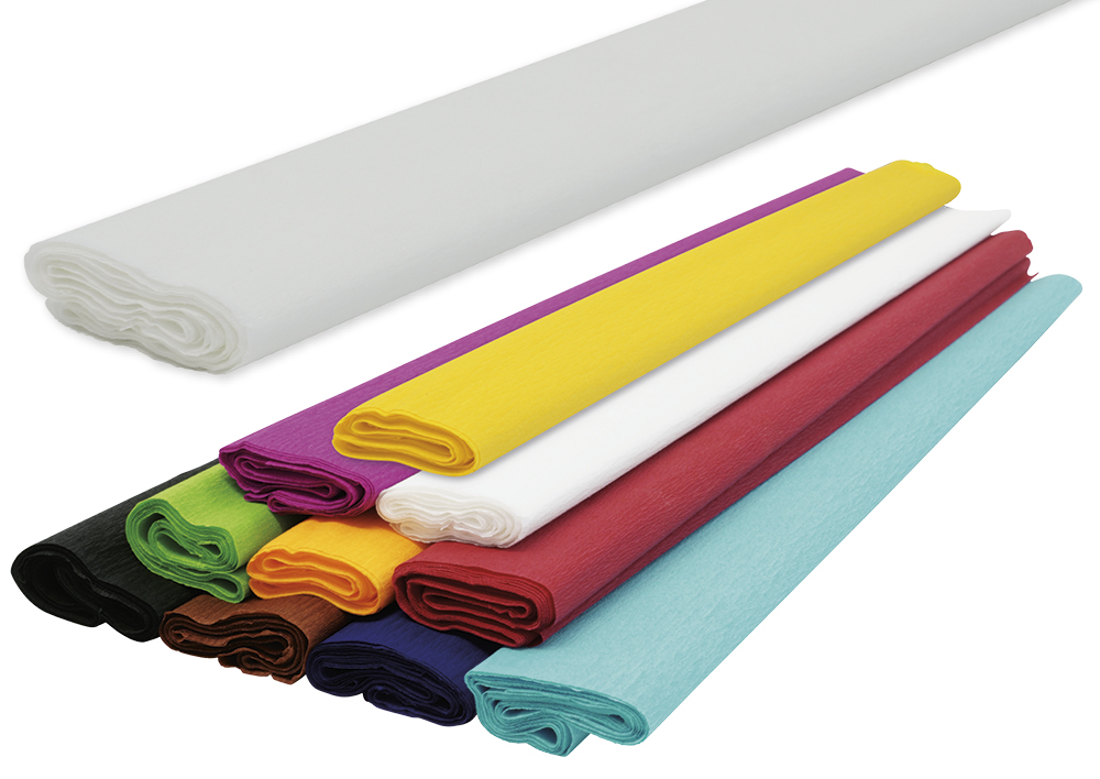 Hagemann Krepppapier, 10 Rollen à 0,5x2,5 m