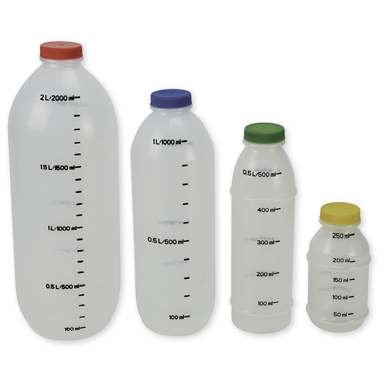 Meetset flessen 250-2.000 ml, 4-delig