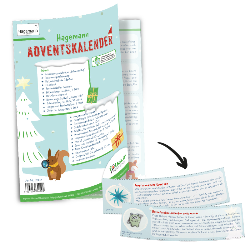 Adventskalender "Forscherwerkstatt"
