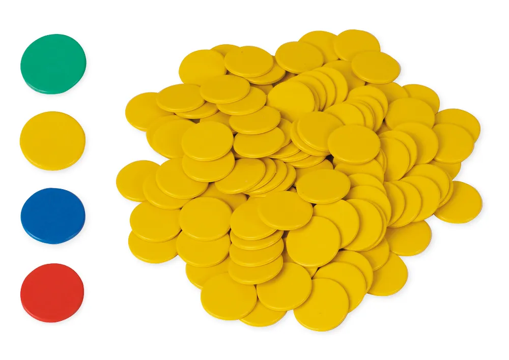 Fiches van RE-Plastic, ondoorzichtig, 100 stuks