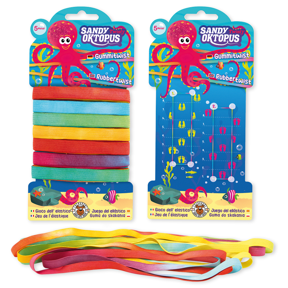 Hagemann Gummitwist "Regenbogen", 5m lang