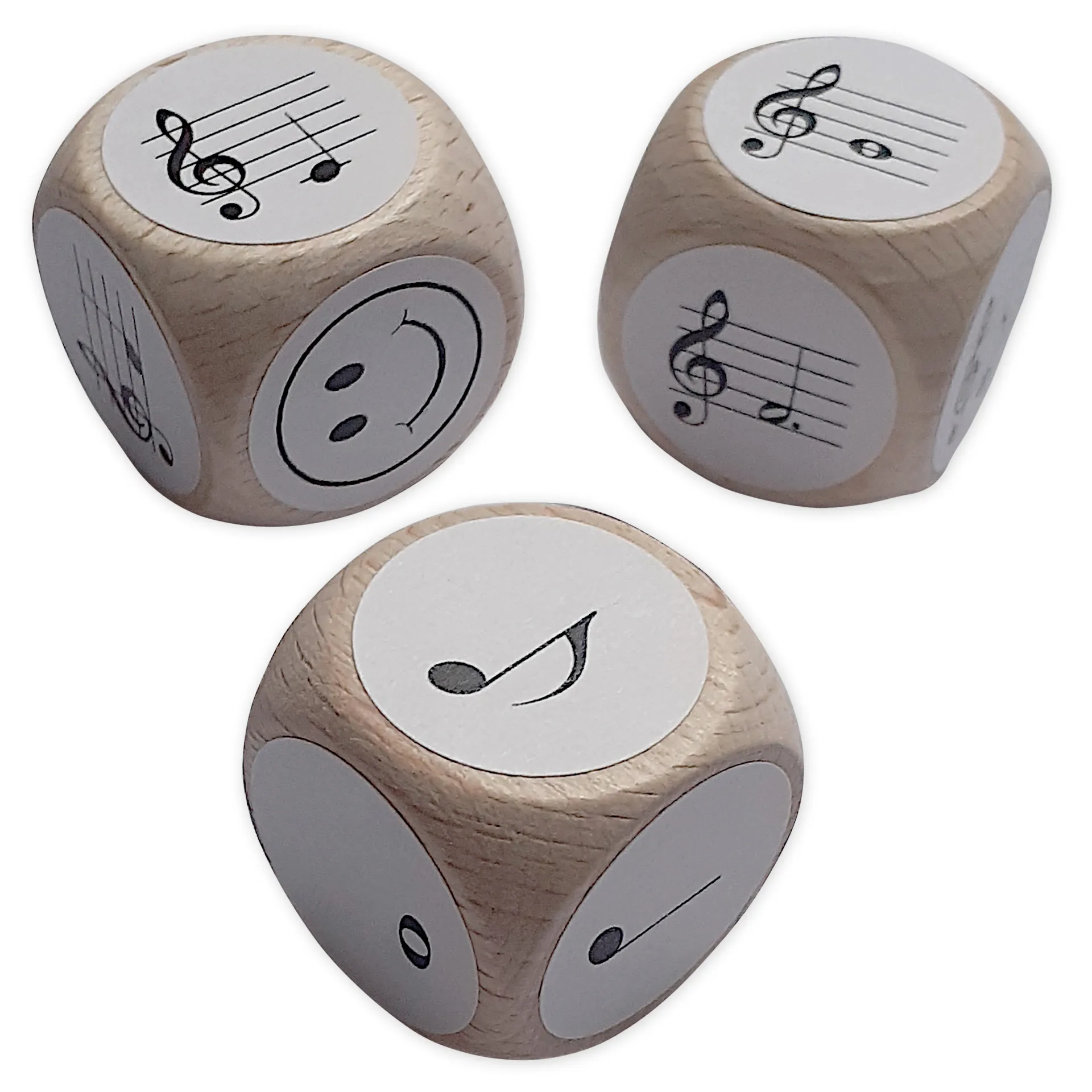 Set Würfel "Noten und Notenwerte", 3-tlg.