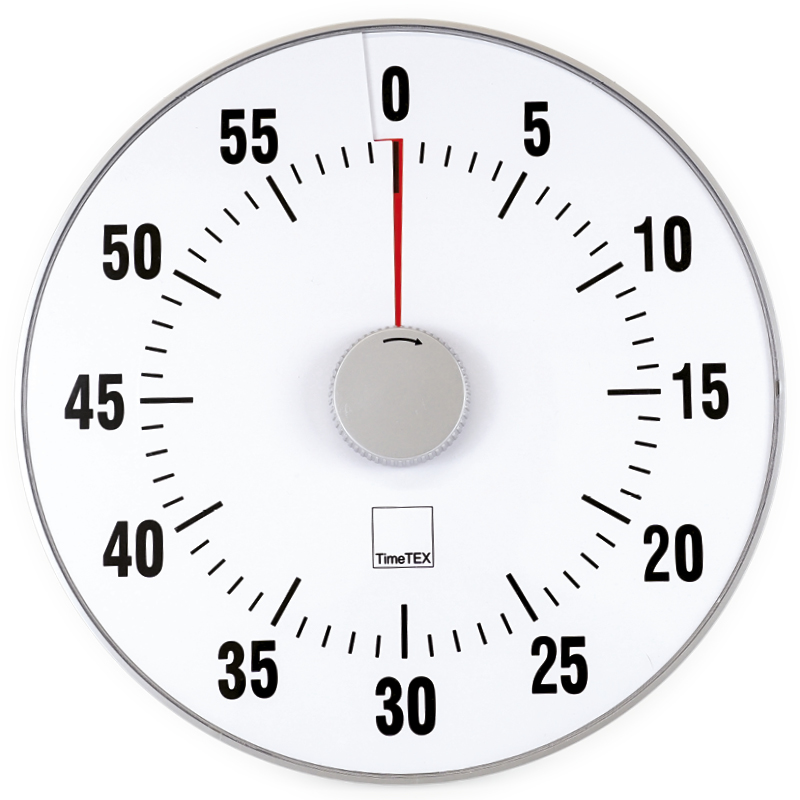 TimeTEX Zeitdauer-Uhr "lautlos" XL, 32 cm ø