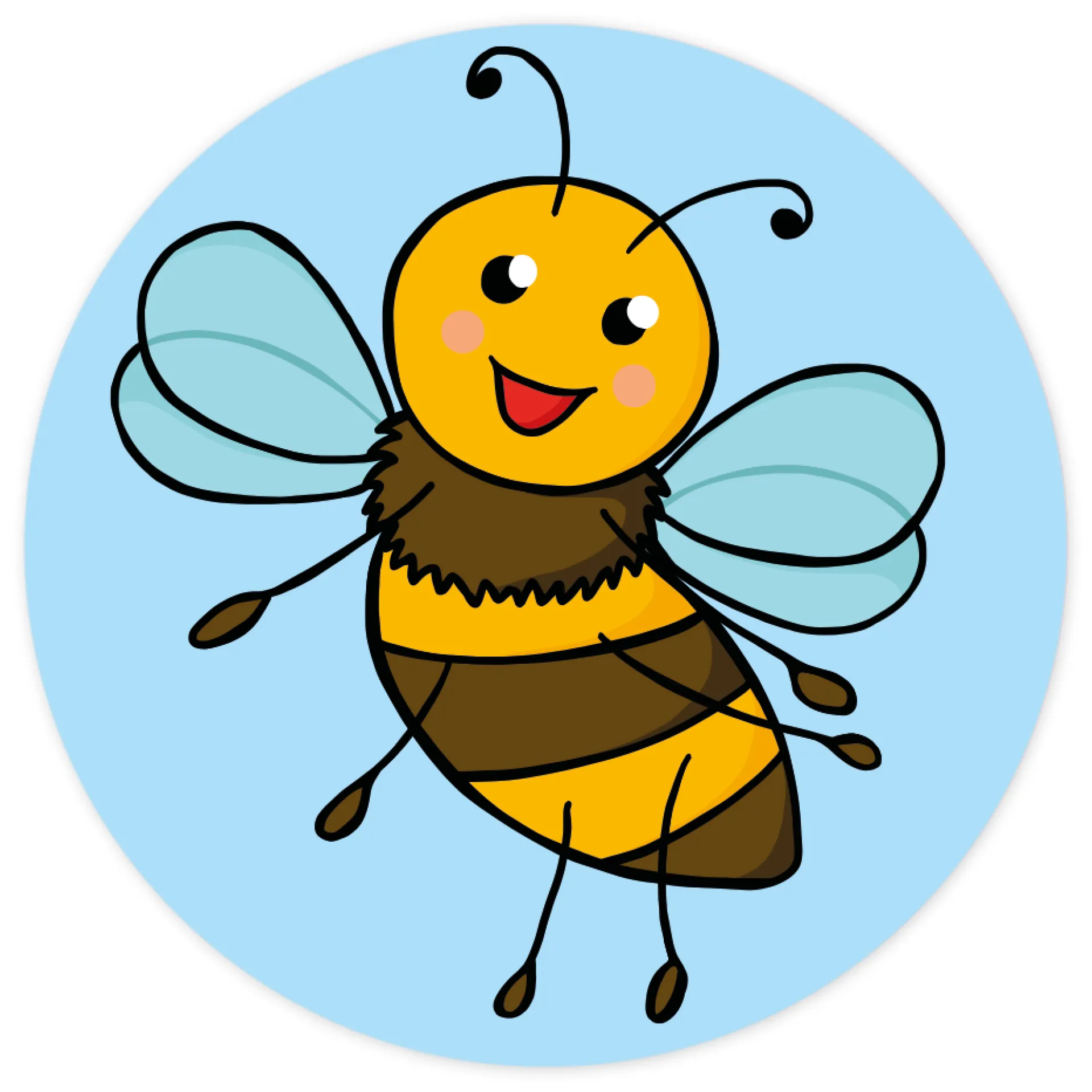 Naklejki okolicznościowe „Pszczoła” w pudełku z dozownikiem, 500 szt.