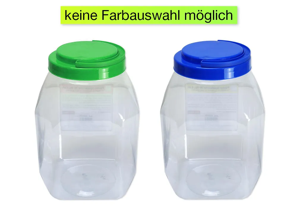 Aufbewahrungsdose groß mit Schraubdeckel blau/grün, transparent