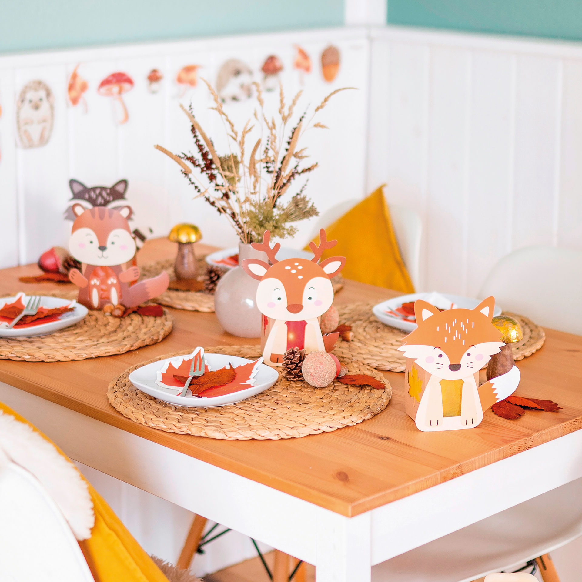 Windlichter "Waldtiere", 8 Stück