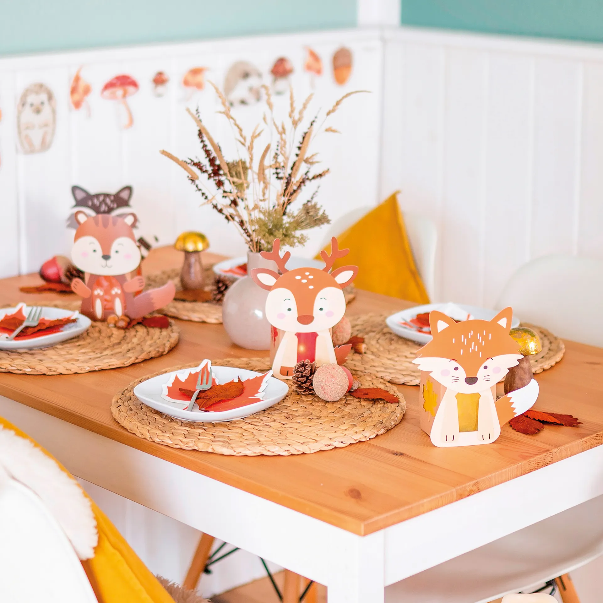 Windlichter "Waldtiere", 8 Stück