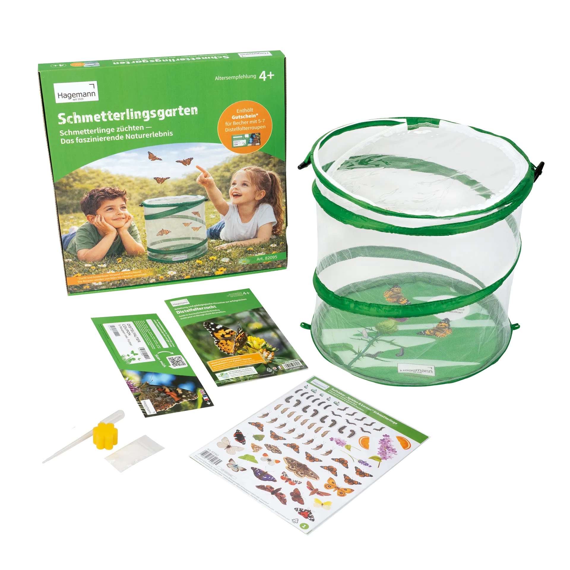 Gutschein-Set "Schmetterlingsgarten", für 5-7 Raupen