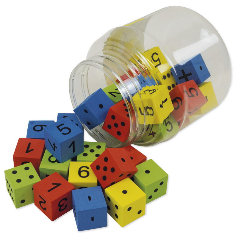 Flüster-Würfel "Mathematik", 32-tlg., 25 mm, in Dose