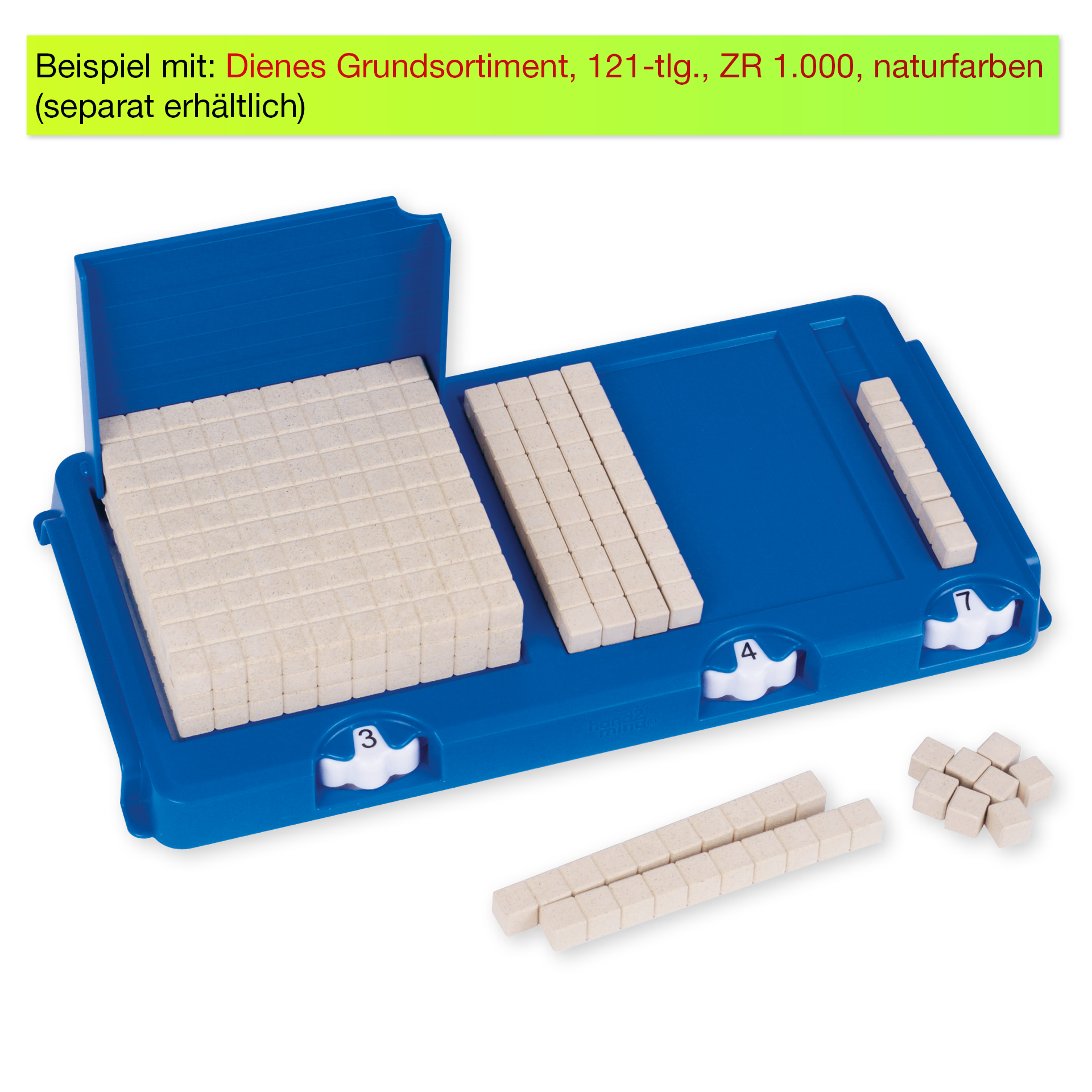 Tablett für Dienes Dezimal-Rechensatz