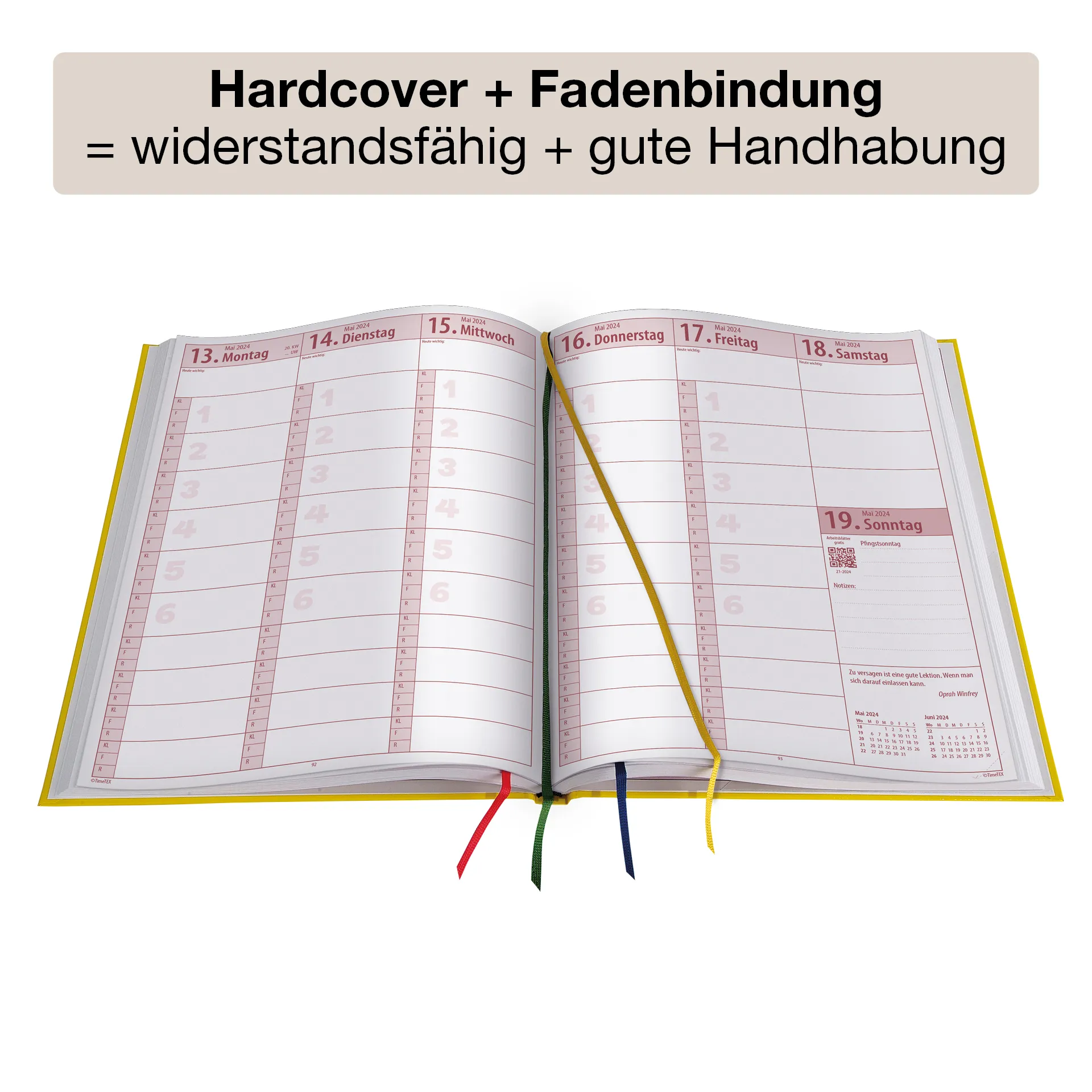 Systeem-schoolplannerset 2026/2027 A5-plus, geel