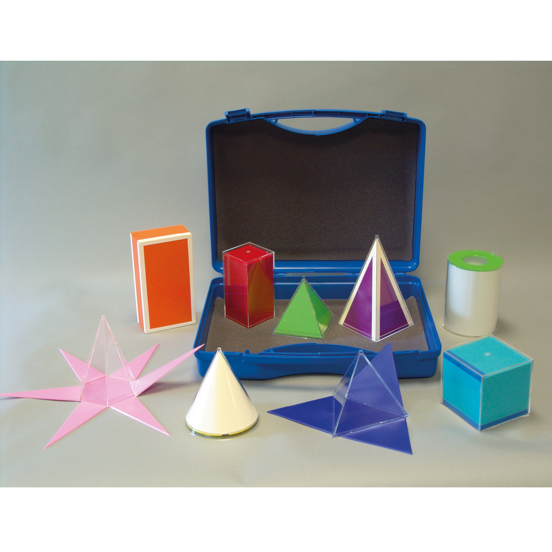 Set Geometrie-Körper mit Flächenabwicklung, 9-tlg. im Koffer Set Geometrie-Körper mit Flächenabwicklung, 9-tlg. im Koffer