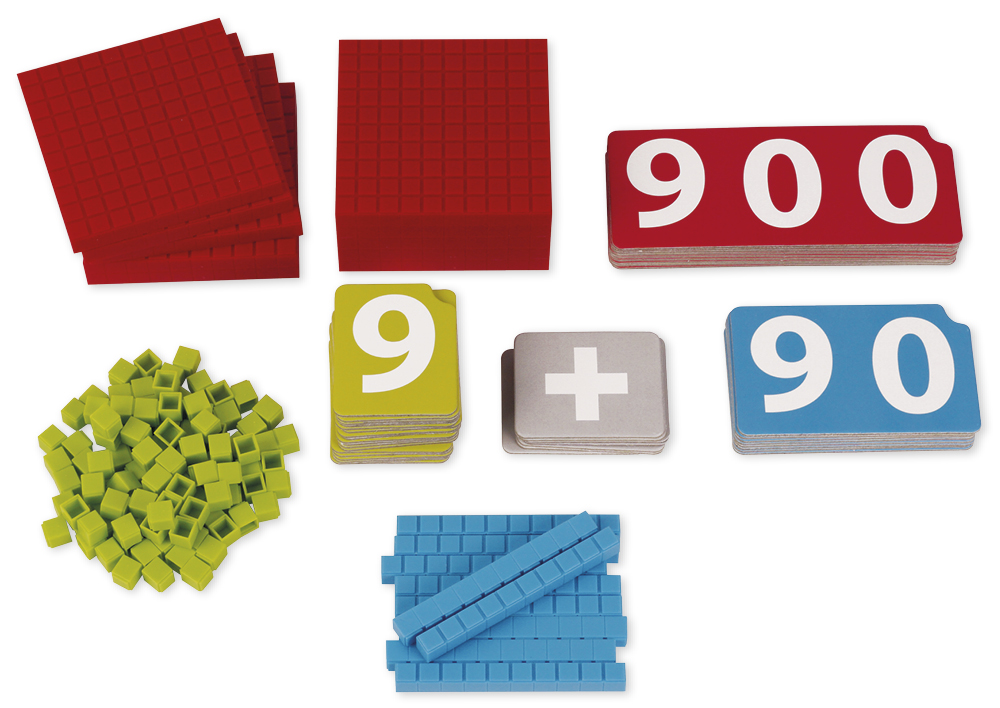 TimeTEX Dienes Grundsortiment Montessori, mit Zahlen-Karten, 170-tlg., Kunststoff