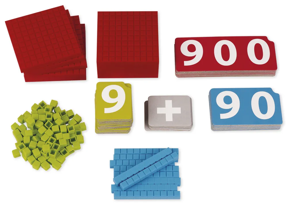 MAB basisset Montessori met getalkaarten, kunststof, 170-delig