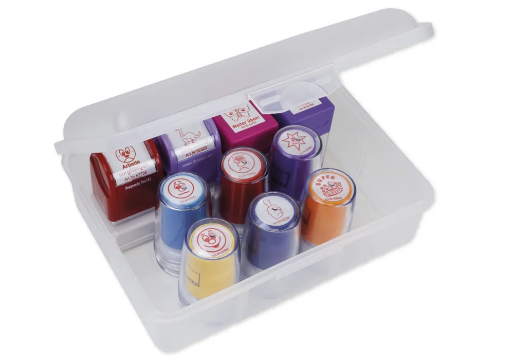 Siebdruck-Stempel-Set "Positive Verstärkung", Classic 11-tlg., in Box