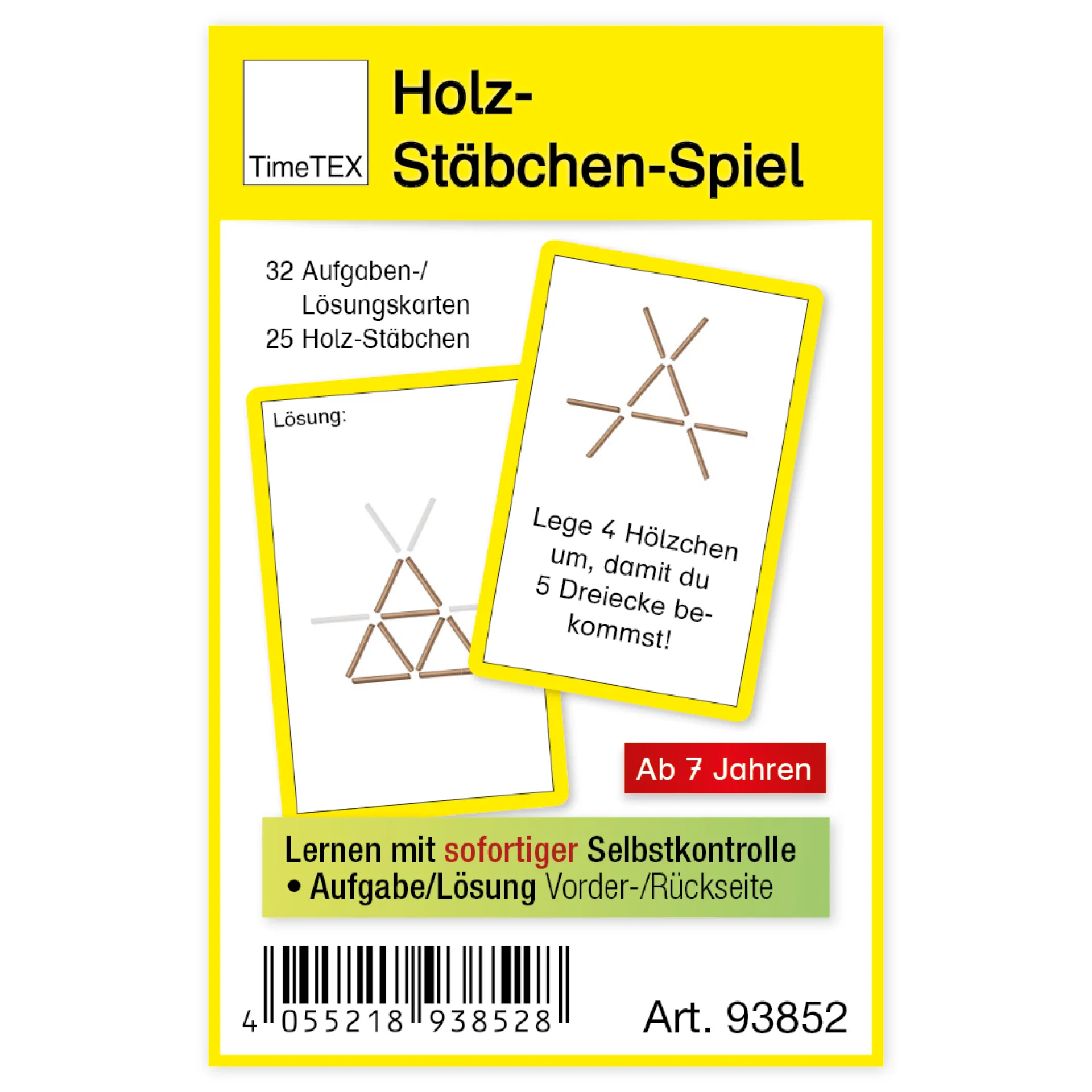 Holz-Stäbchen-Spiel im Etui Holz-Stäbchen-Spiel im Etui