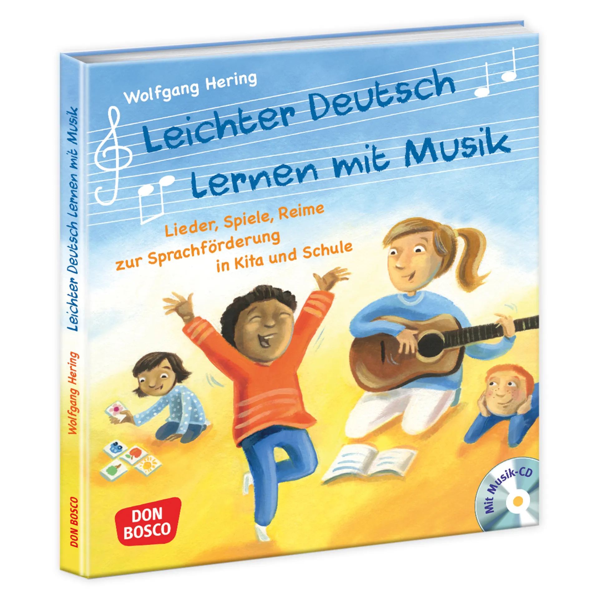 Buch "Leichter Deutsch lernen mit Musik", 136 Seiten, mit Audio CD und Bildkarten