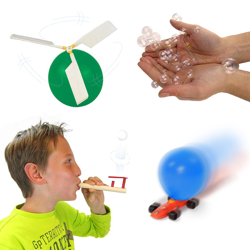 TimeTEX Kleines Experimentier-Set "Luft", 9-tlg.