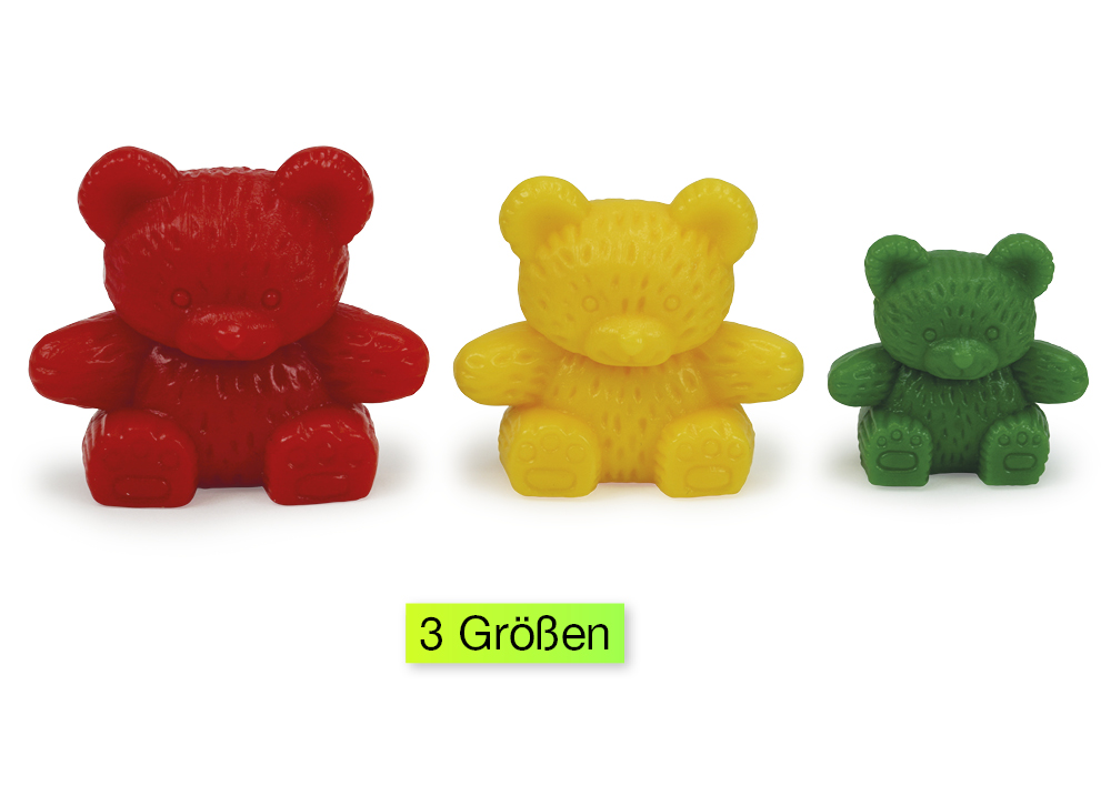 Mathe-Bären "Familie" in Box, 6 verschiedene Farben, 96-tlg.