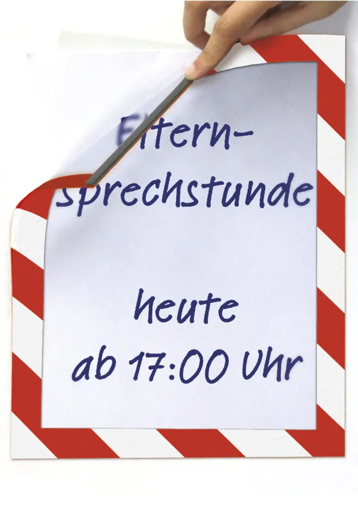 Signalramme indsatslommer A4, magnetiske, 3 stk.