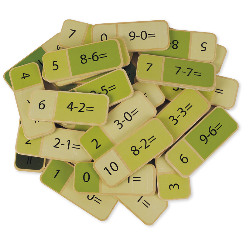 Hagemann Mathematik-Domino "Subtraktionsaufgaben", 65-tlg. im Stoffbeutel