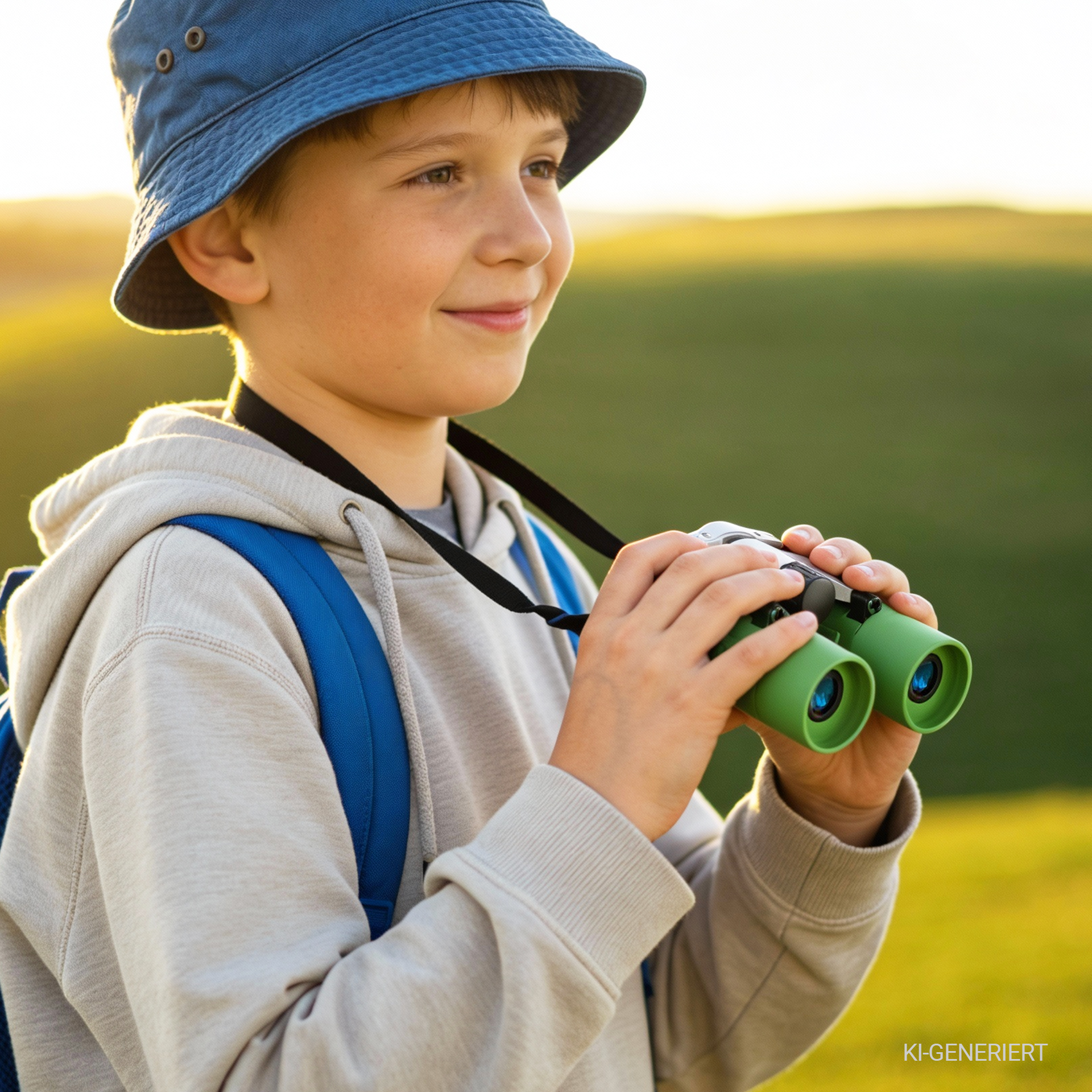 Profi-Fernglas für Kinder, mit Gürteltasche, 8-fache Vergrösserung