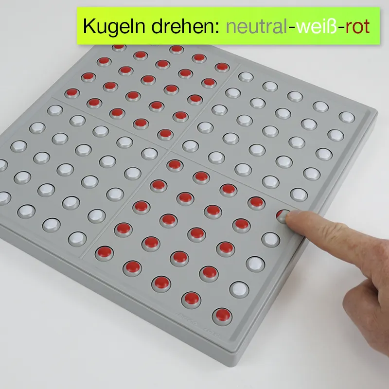 ABACO 100 tricolor rot-weiß-grau, Zähl- und Rechenrahmen