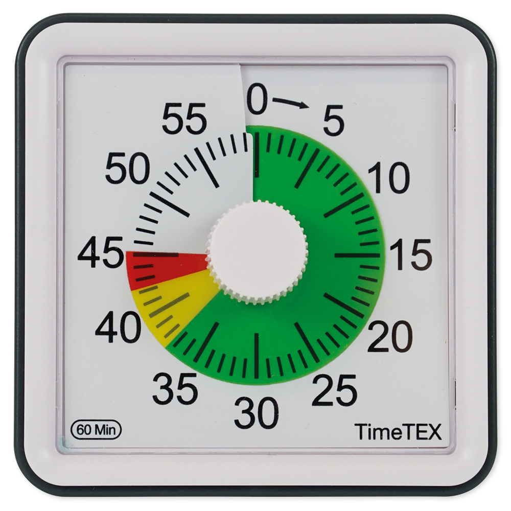 Chronomètre TimeTEX silencieux et compact avec code couleur