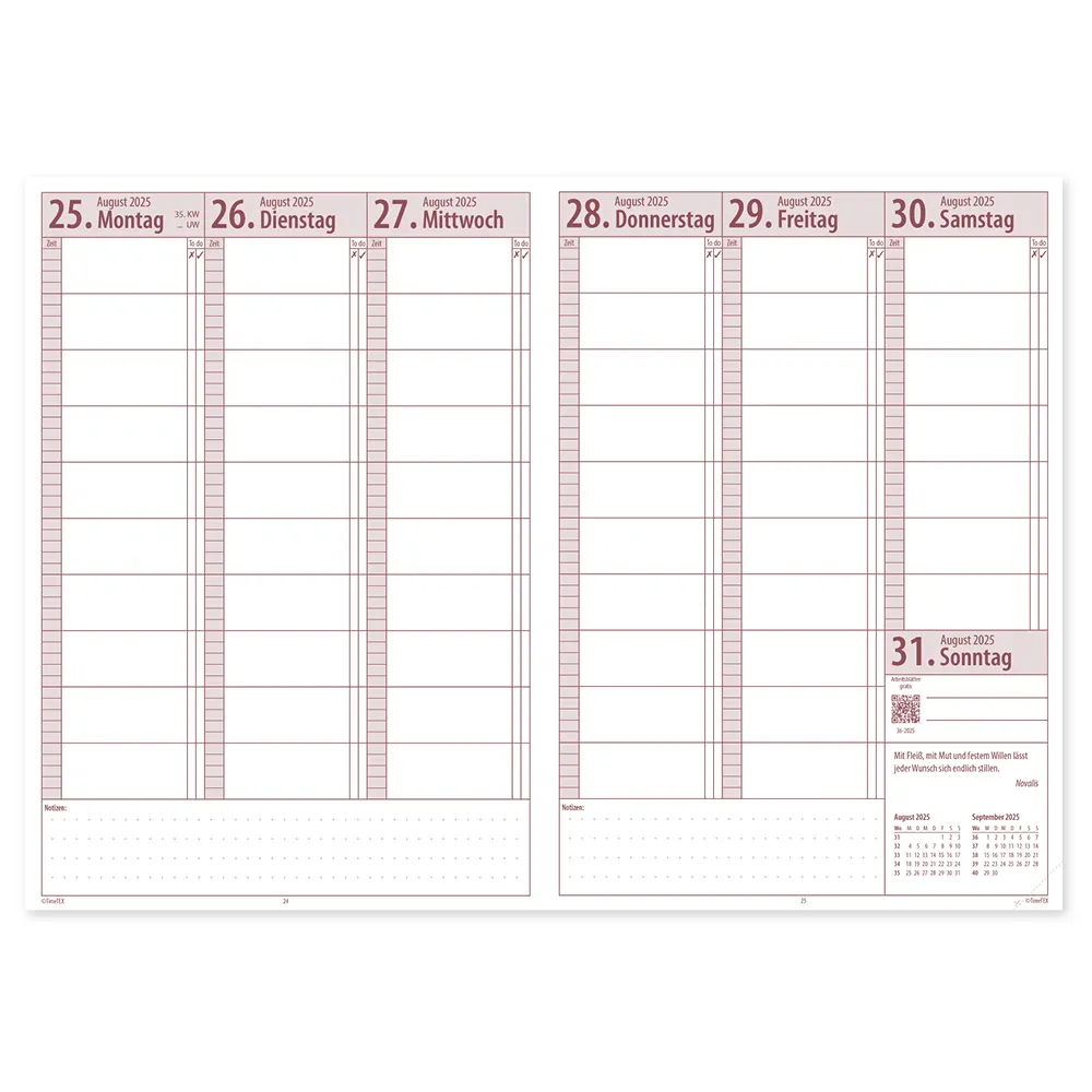 TimeTEX Schulleitungs-Planer A4-Plus, 2026/2027