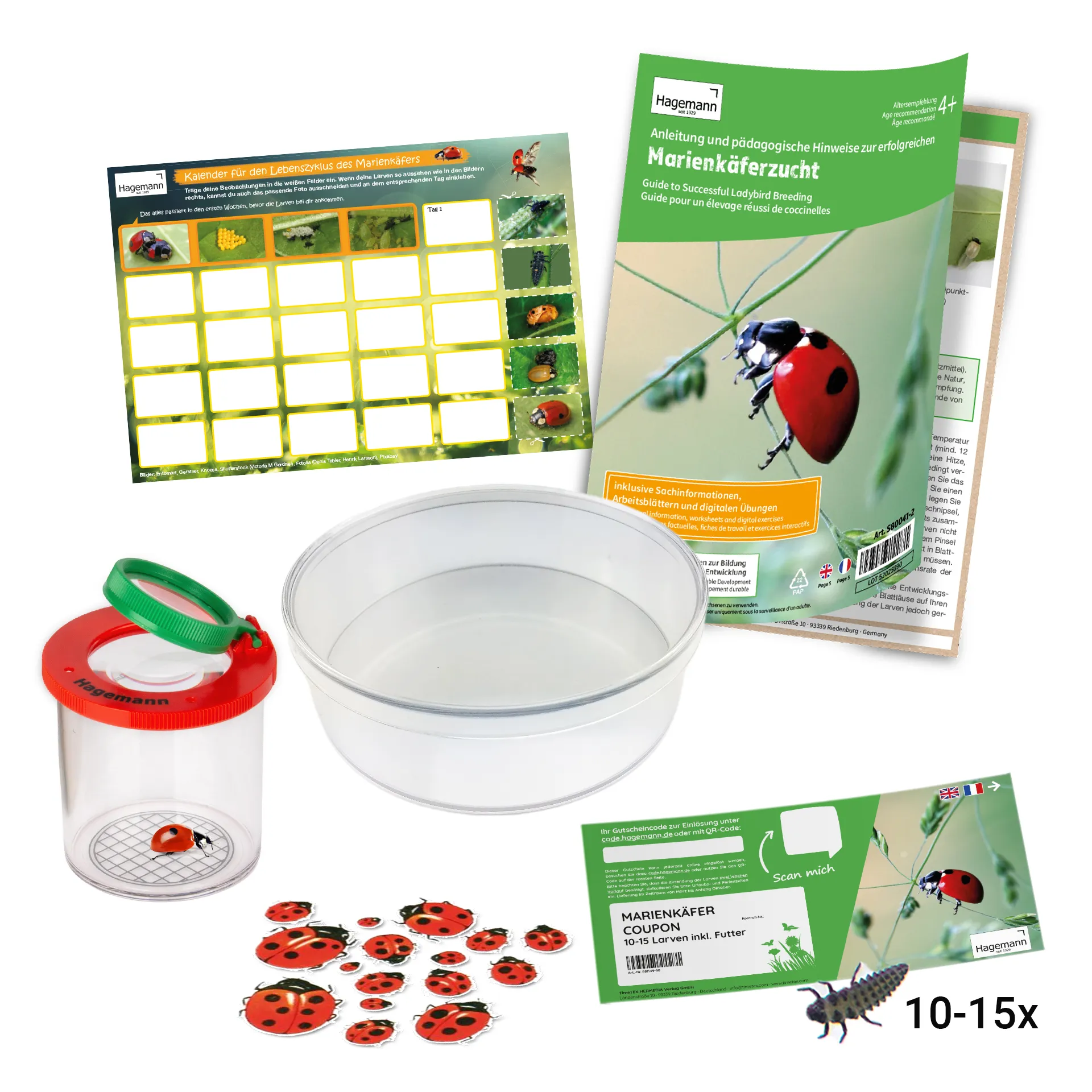 Klassen-Projektset "Tiere züchten + beobachten", 40-tlg.