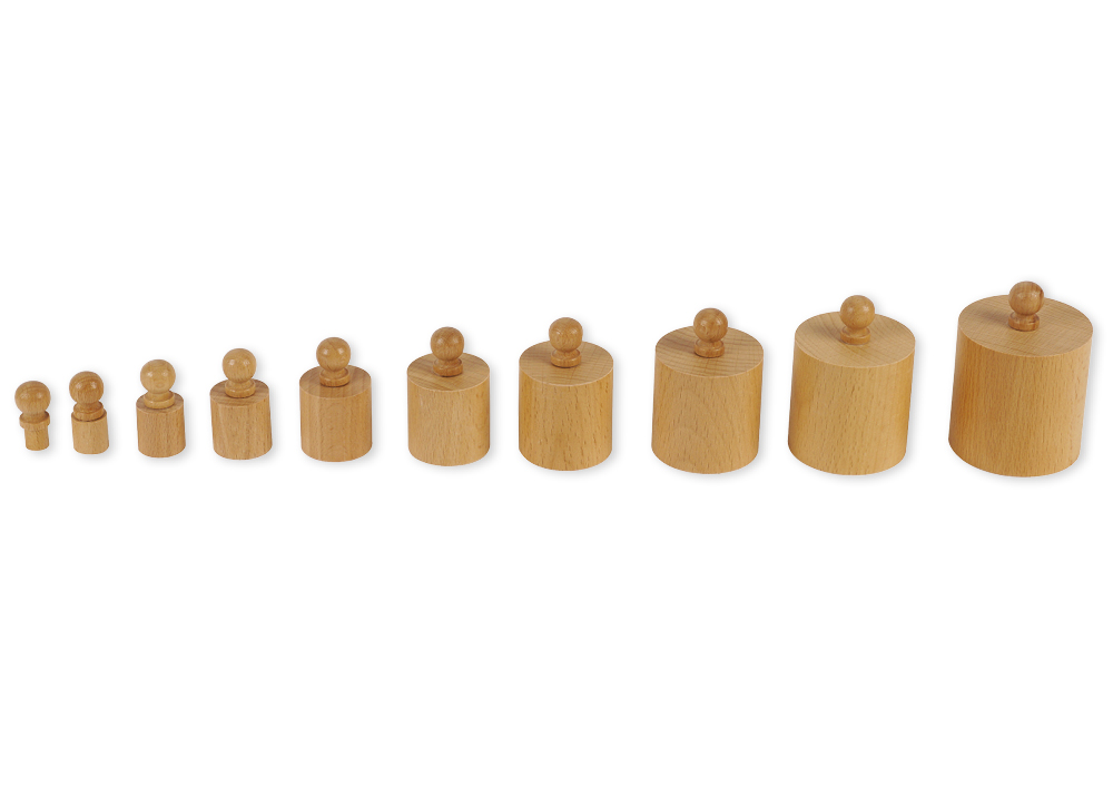 TimeTEX blok med cylindre 1 "Montessori Premium"