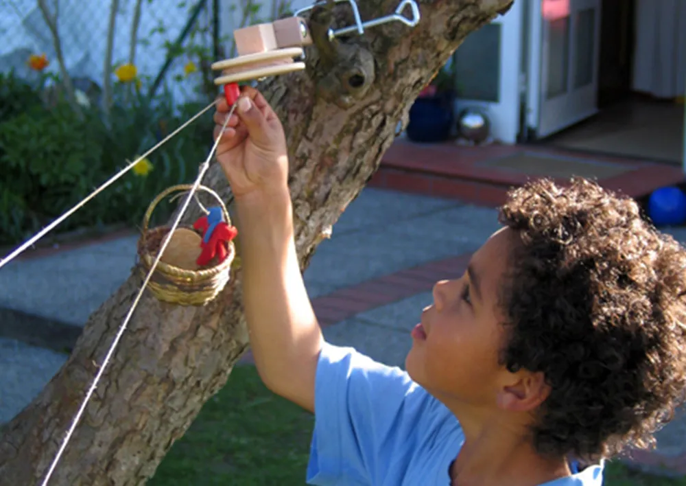 Experimentier-Set "Körbchen-Seilbahn", 23-tlg.